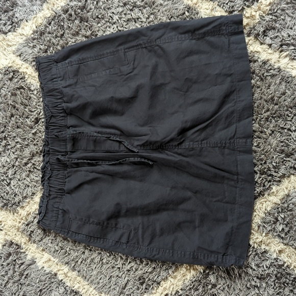 Loft Elastic Waist Drawstring Gray Women's Skirt Size MP - Picture 2 of 7